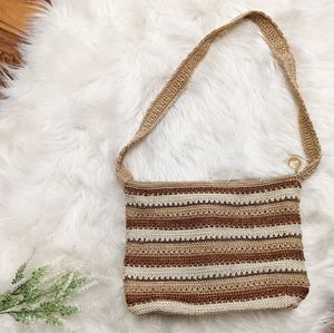 The Sak tan/brown knitted purse